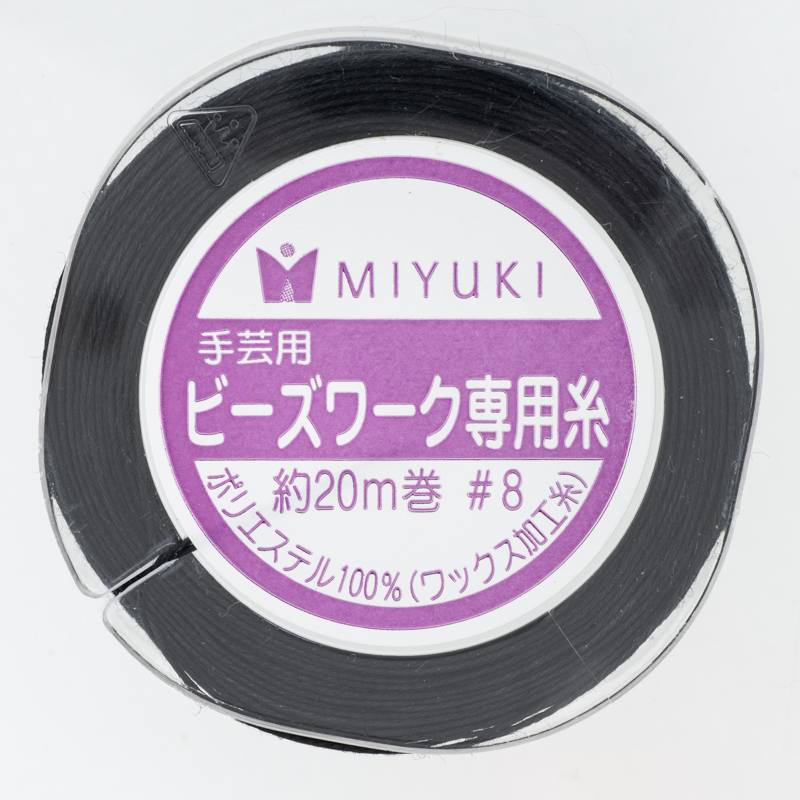 ビーズワーク専用糸|K498,K499|黒,白|ビーズファクトリー